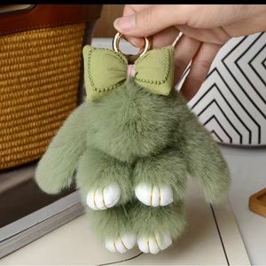 bunny, fluffy keychain or bag charm 🐰🐇